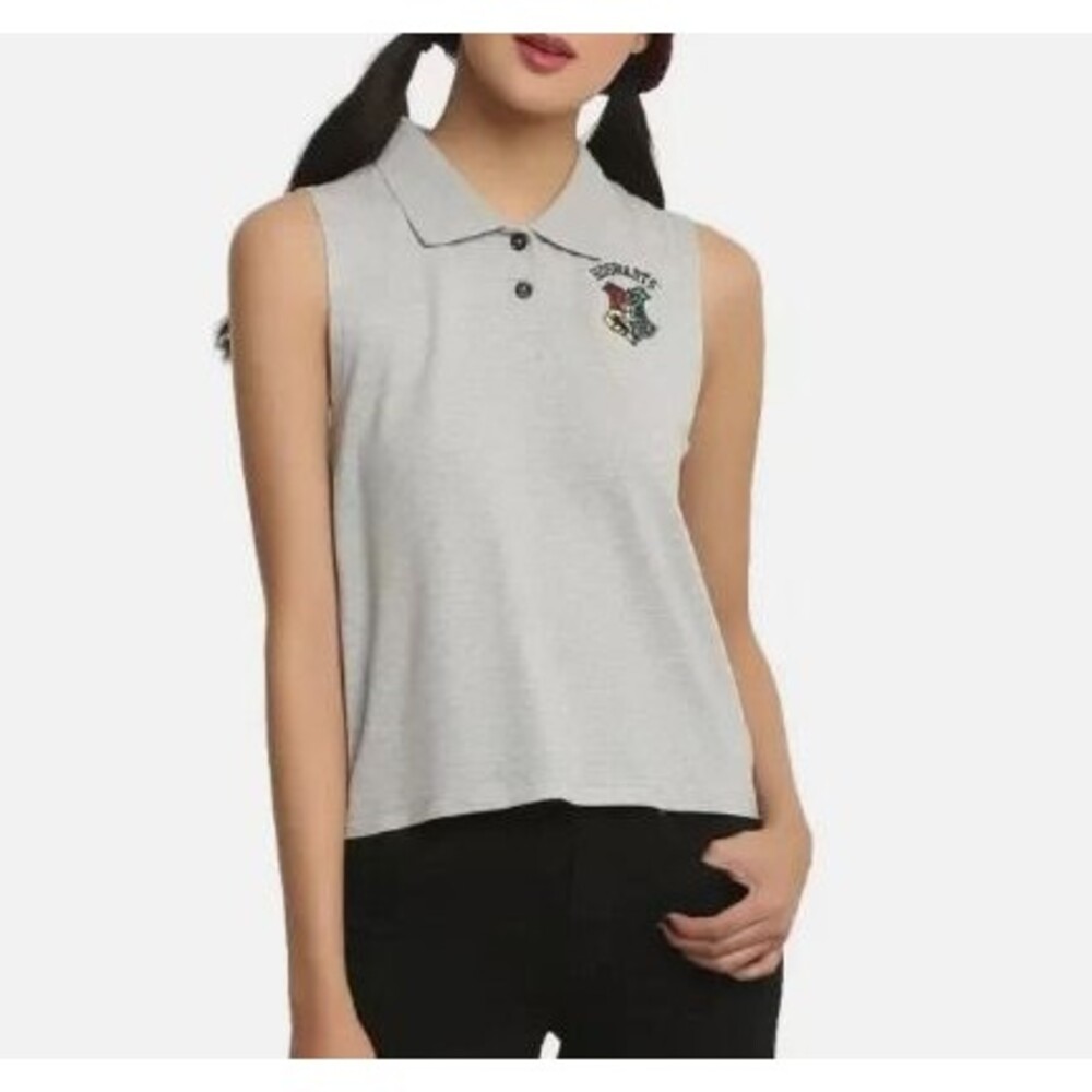 Harry Potter Hogwarts Sleeveless Junior Girls Polo